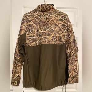 Drake early season shadow grass blades quarter zip pullover